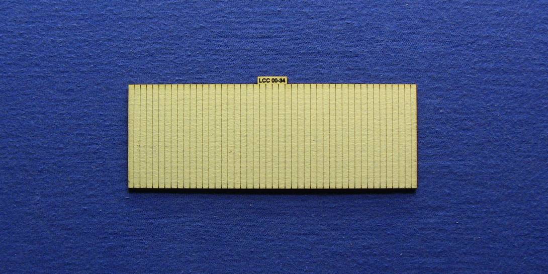 LCC 00-34 OO gauge canopy panels with wood effect Panel for station canopy with wood effect. 